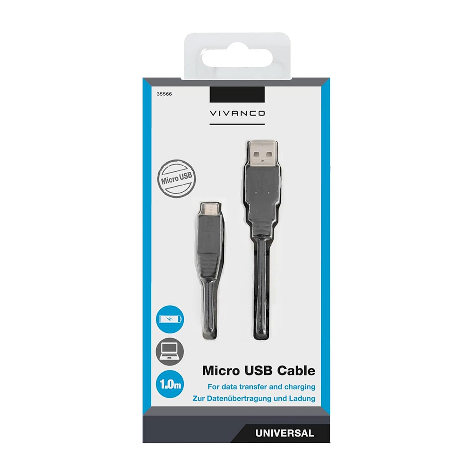 Cavo Micro-USB per dati e ricarica, 1 m