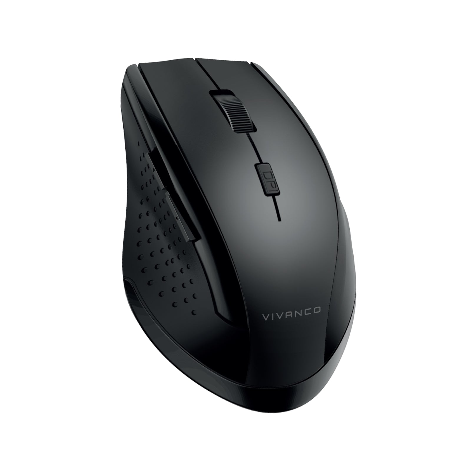 Mouse Wireless USB 1600 dpi, clic silenzioso, 5 pulsanti