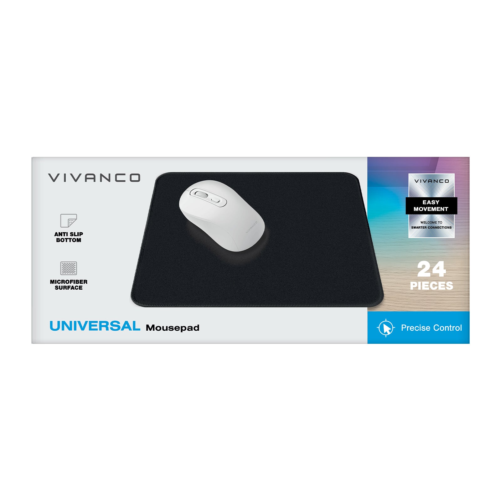 Tappetini per mouse ultra piatti, 24 pz.