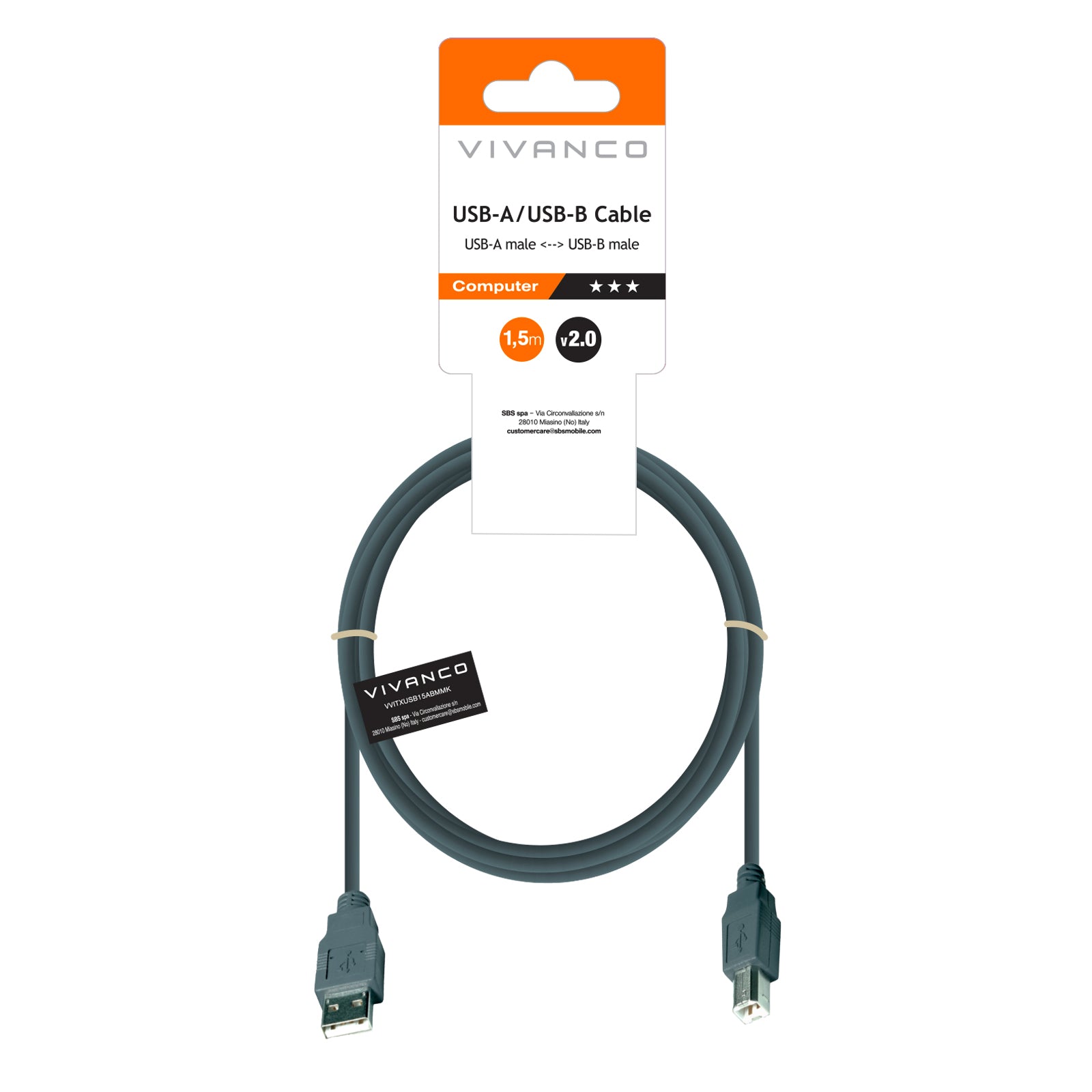 Cavo USB tipo A - USB tipo B