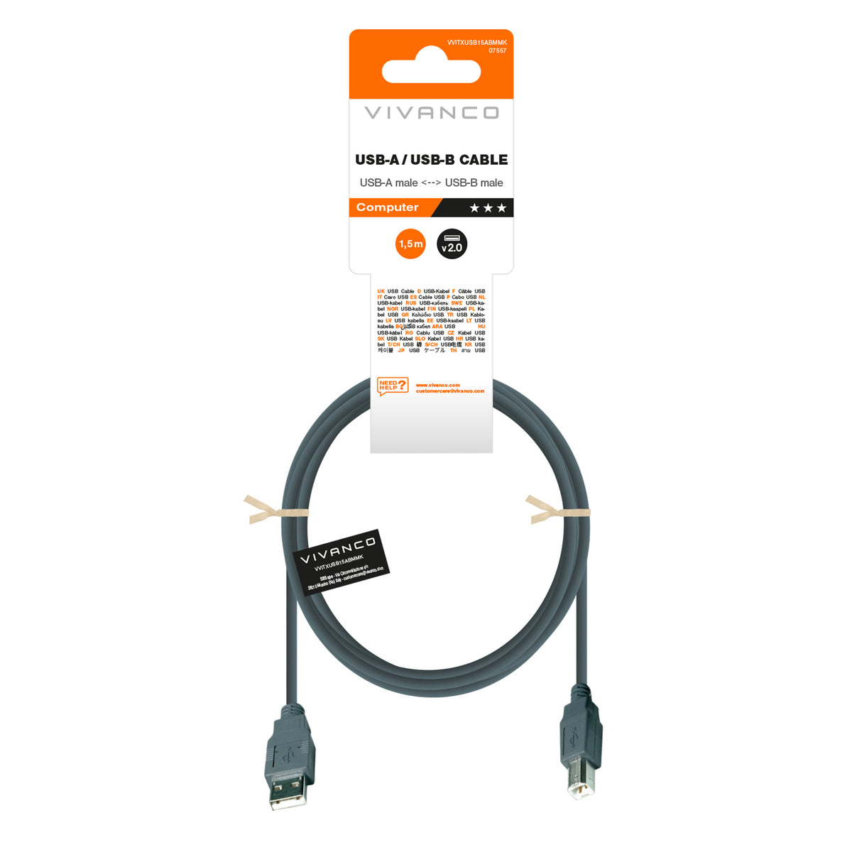 USB Type A to USB Type B Cable