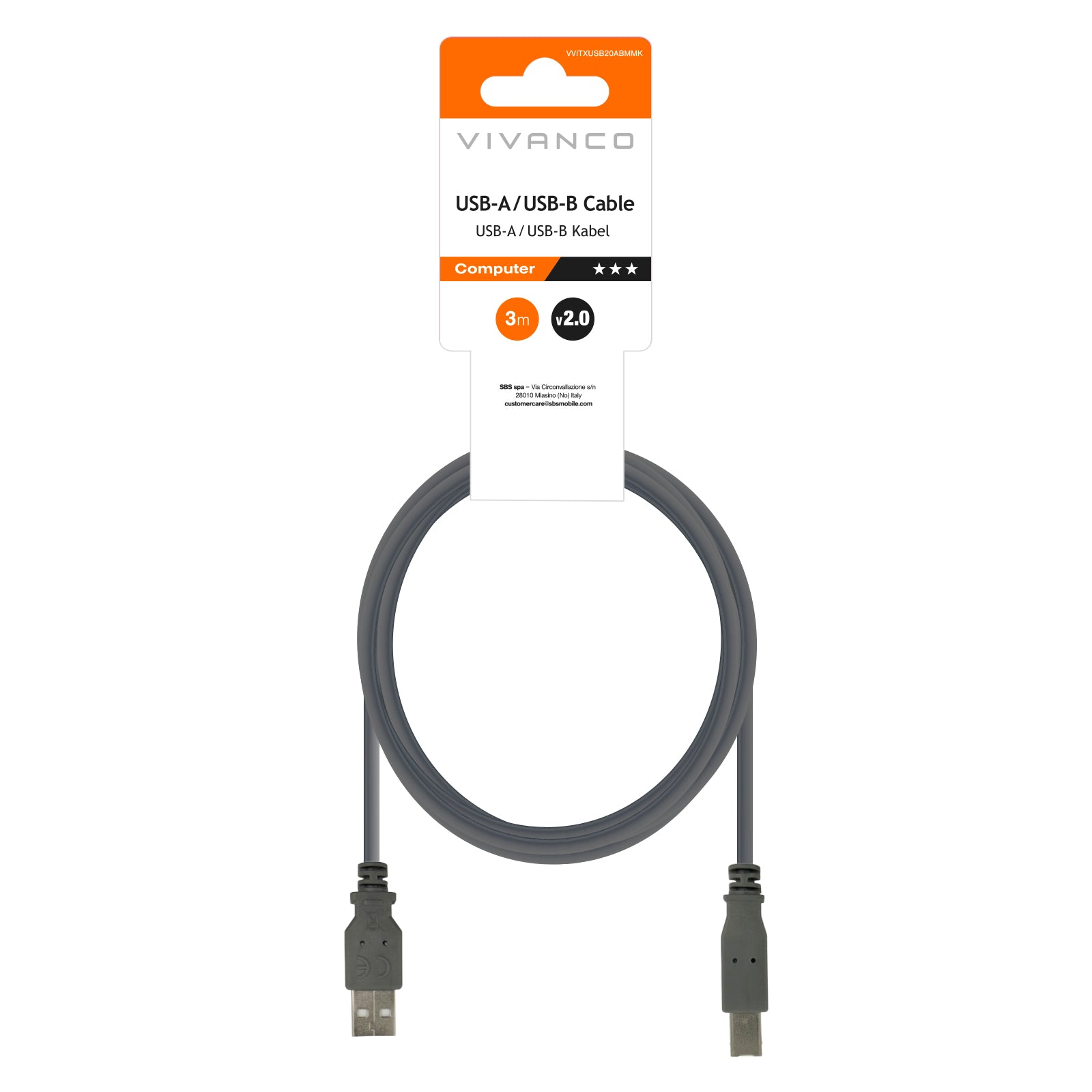 Cavo USB tipo A - USB tipo B