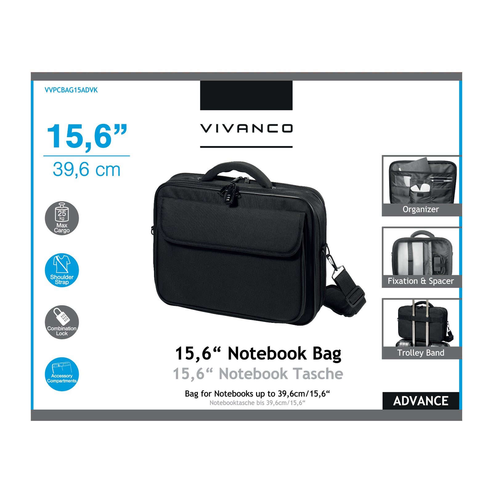 Borsa per notebook fino a 15,6''