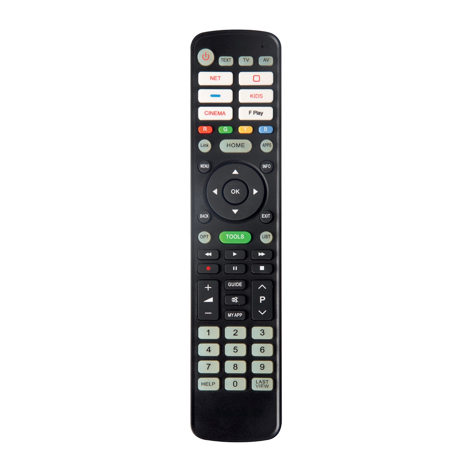 Remote control for Panasonic TVs and Smart TVs