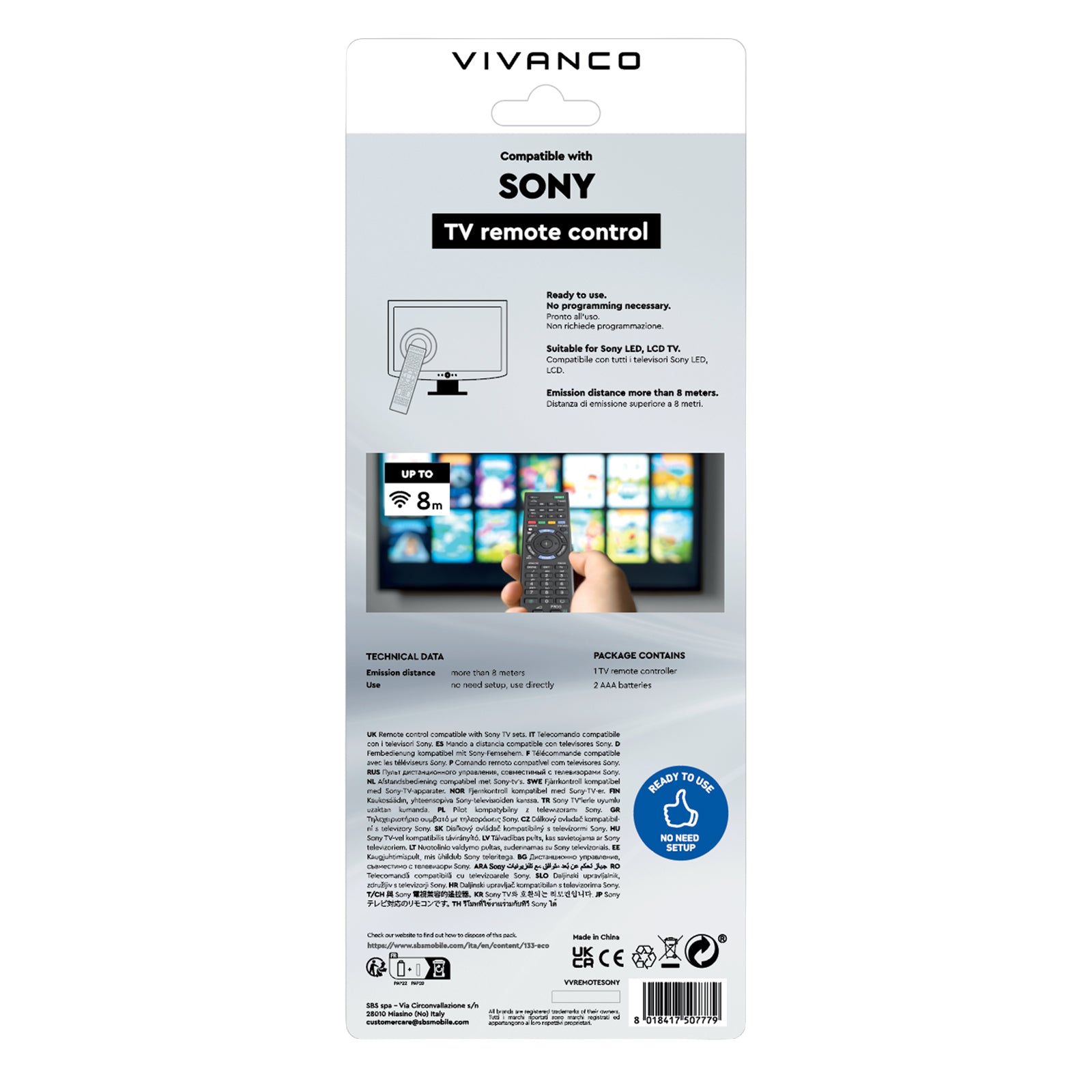 Sony TV Remote Control