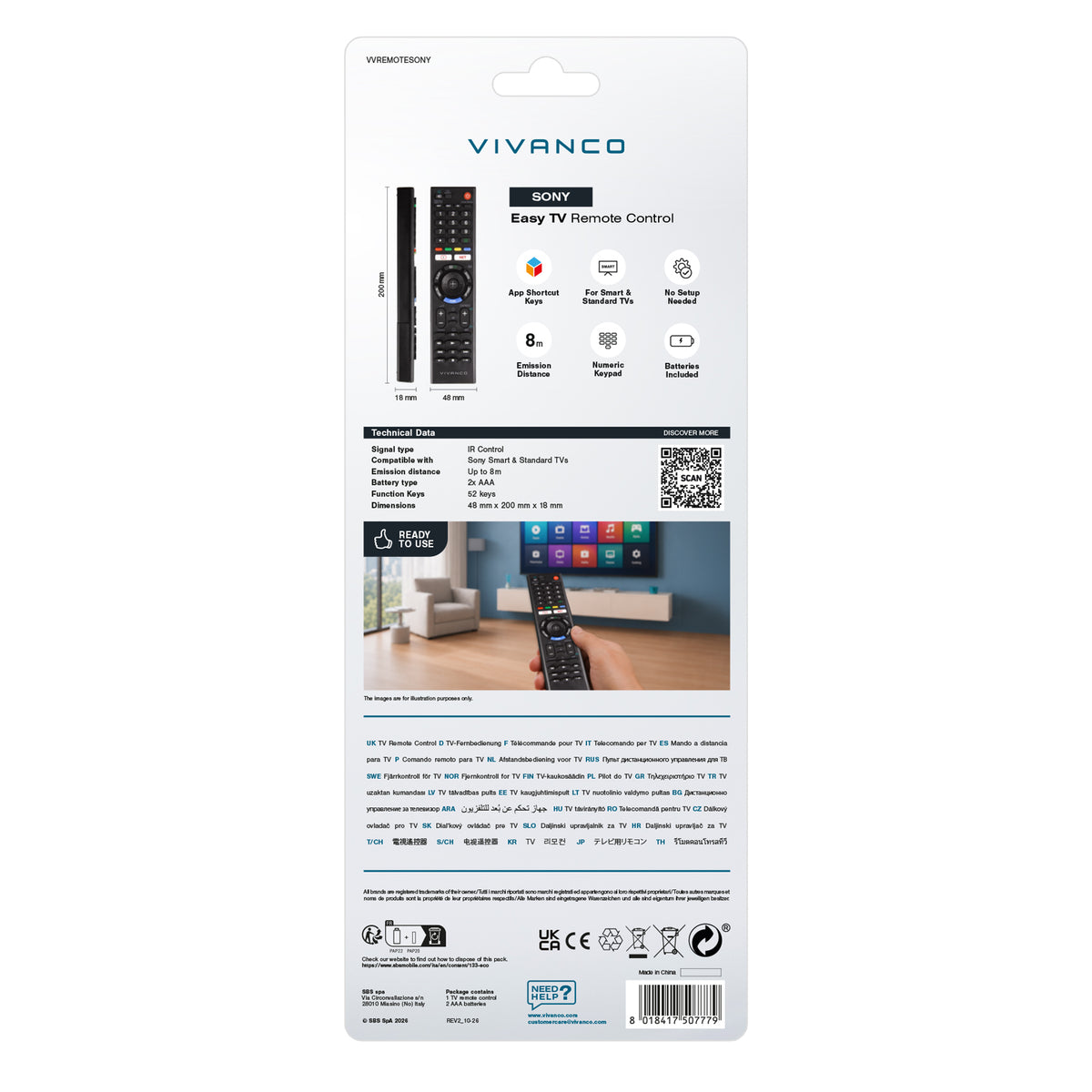 Telecomando per TV Sony