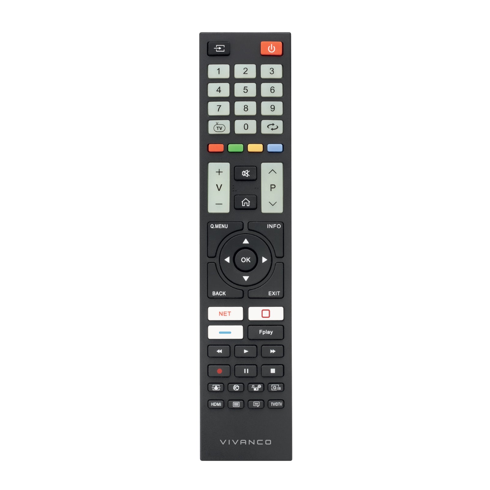 Remote control for Telefunken and many other brands, ready to use