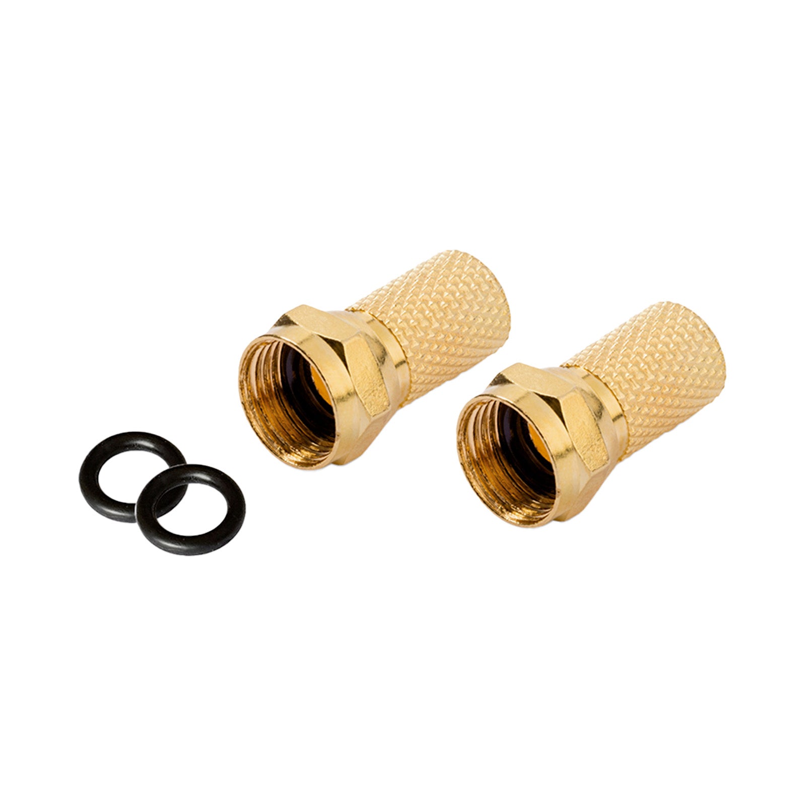 Vergoldeter F-Stecker mit Dichtung, 7,0 mm