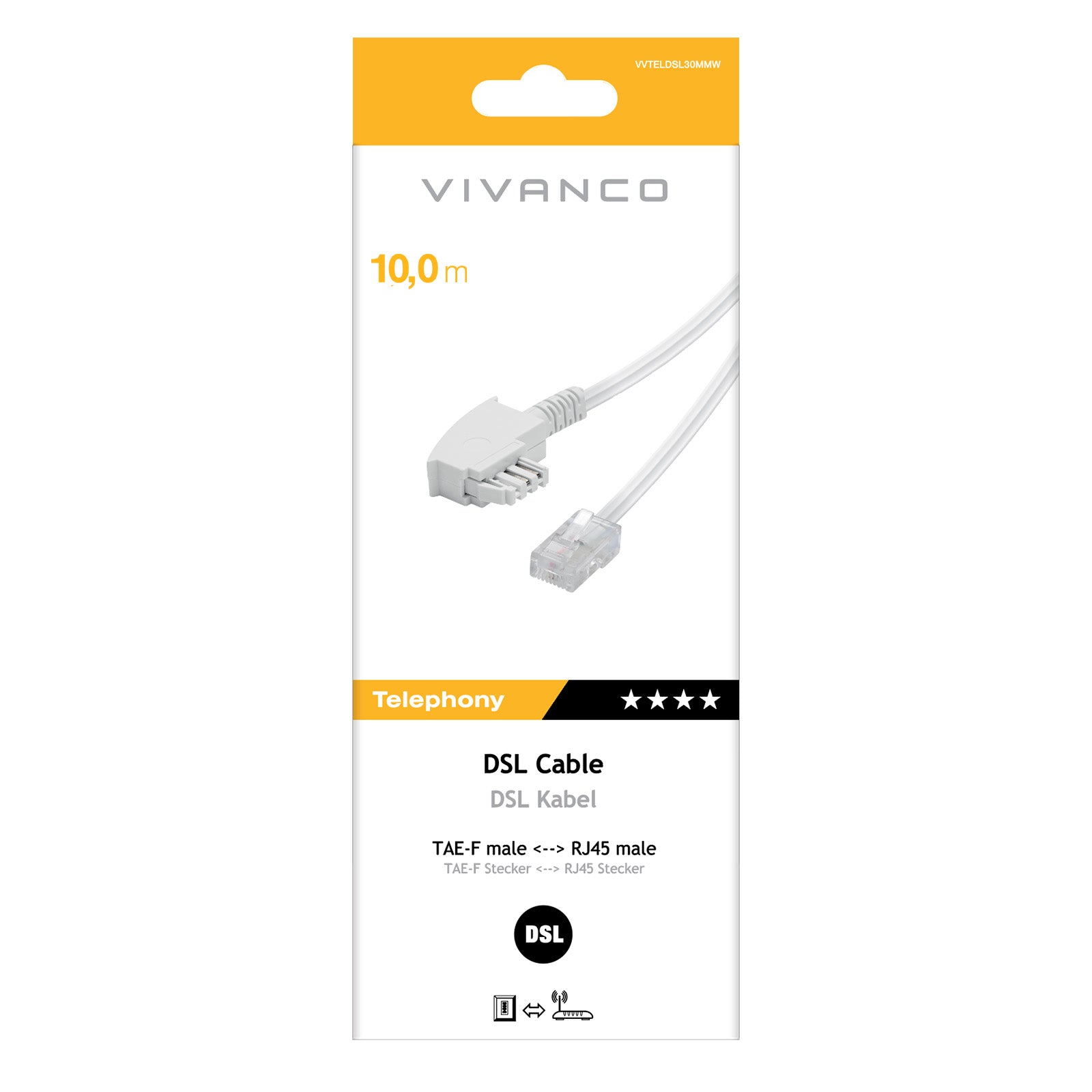 ADSL connection cable