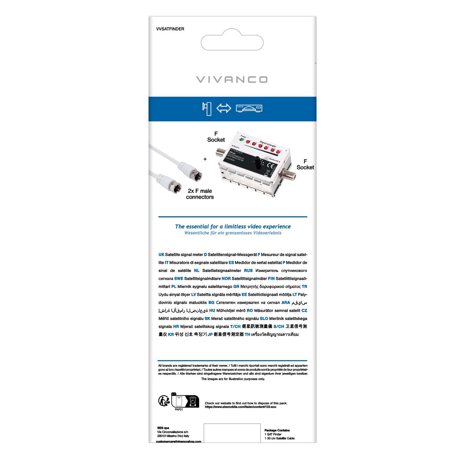 Compteur de signal SAT avec LED