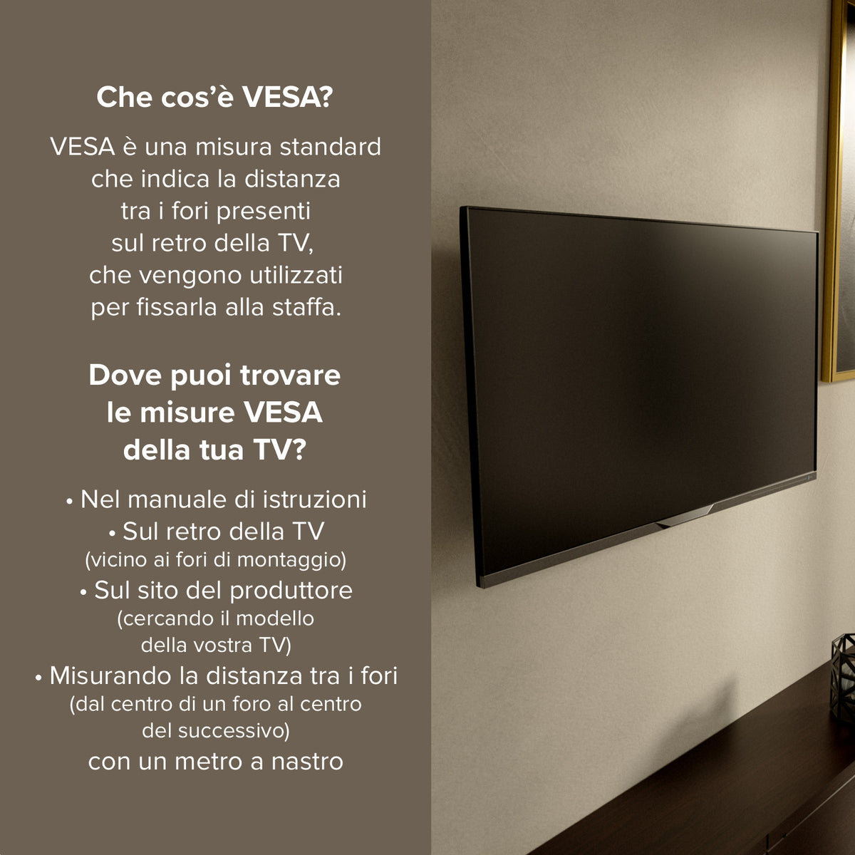 Support mural TV, TITAN, TILT, 43", 25kg, VESA 200x200