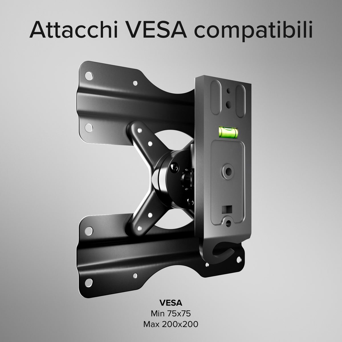 Support mural TV, TITAN, TILT, 43", 25kg, VESA 200x200