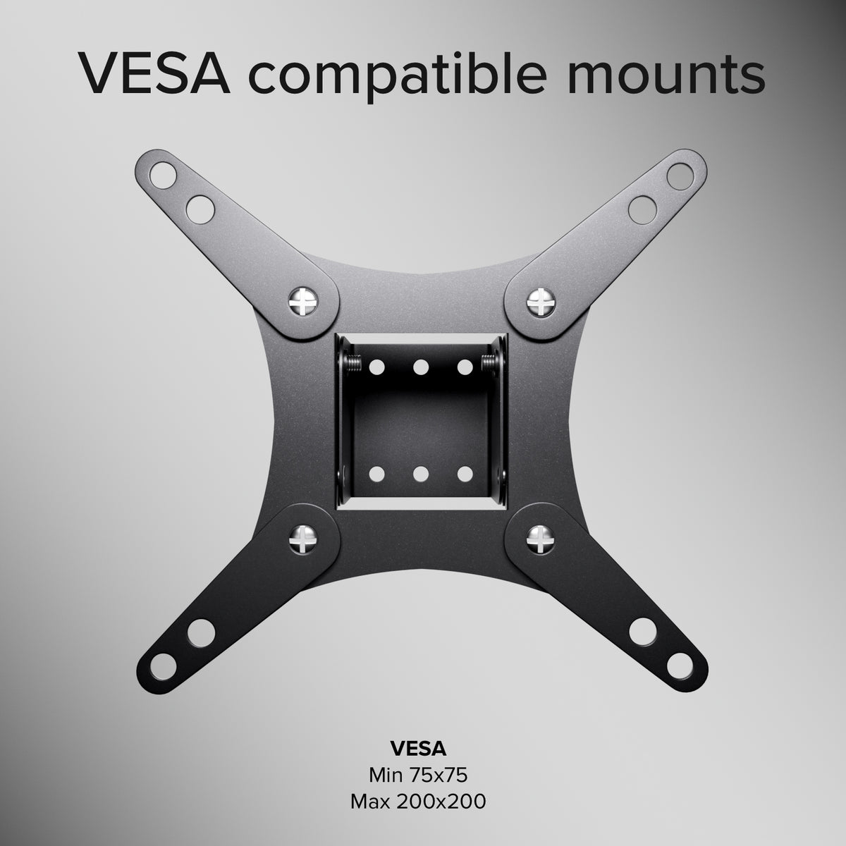 Supporto TV da parete, TILT, 43", 25kg, VESA 200x200