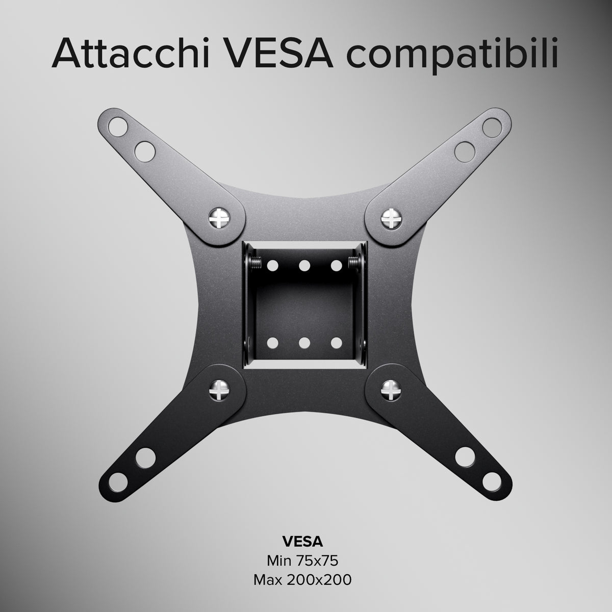 Supporto TV da parete, TILT, 43", 25kg, VESA 200x200