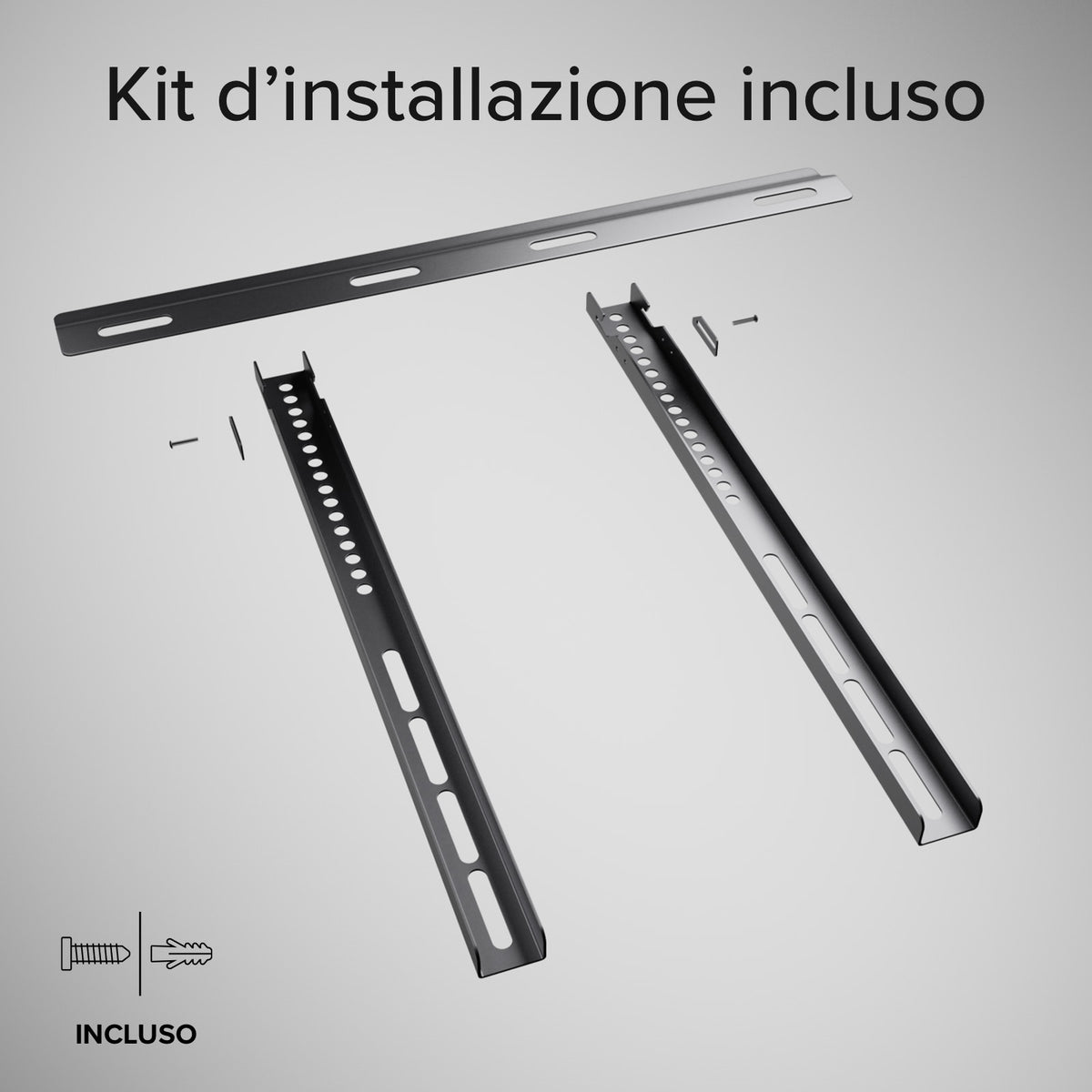 Supporto TV da parete, FIXED, 65", 45kg,VESA 400x400