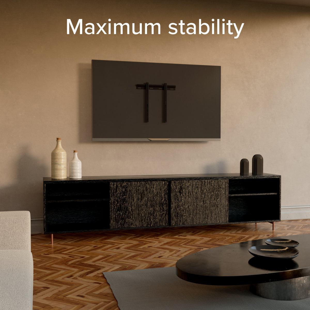 Supporto TV da parete, FIXED, 65", 45kg,VESA 400x400