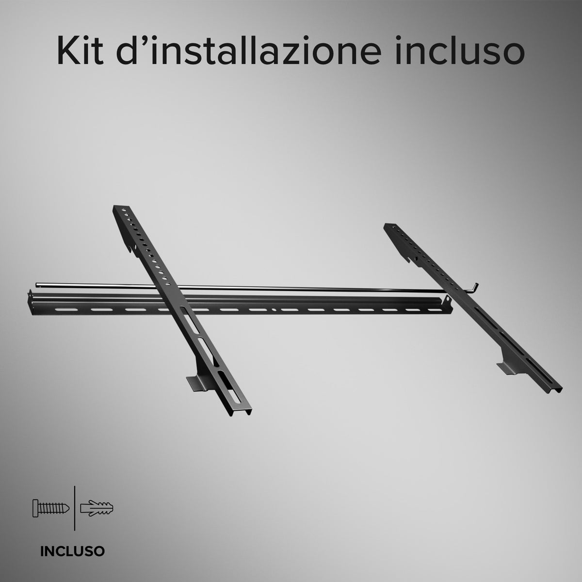 TITAN Supporto TV da parete, FIXED, 85", 75kg, VESA 800x400