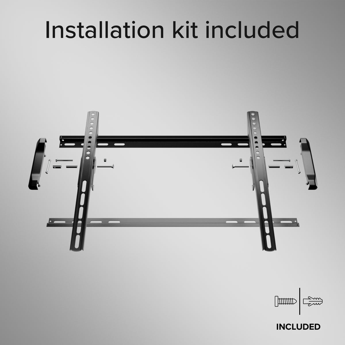 TV Wall Mount, TILT, 85", 50kg, VESA 600x400