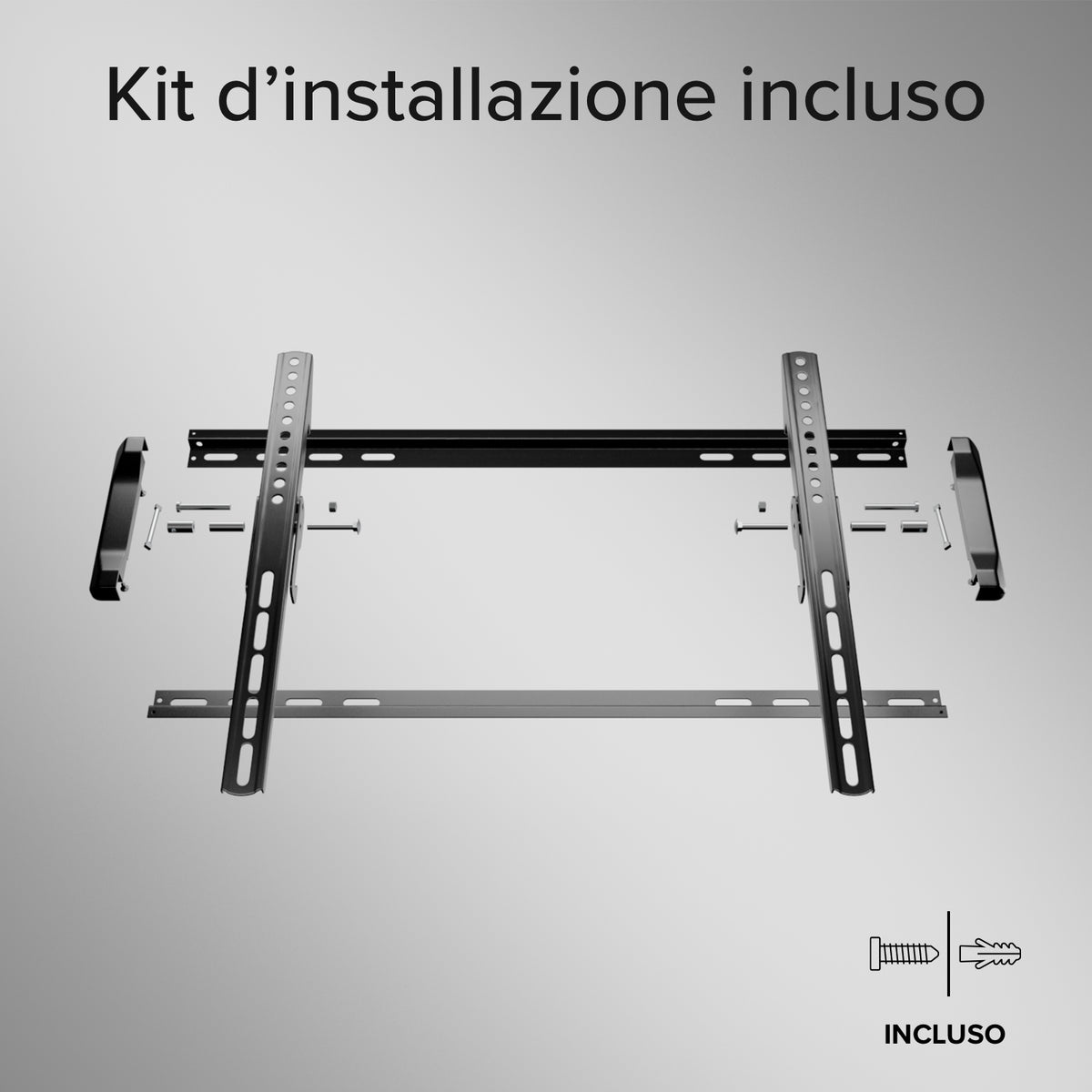 TV Wall Mount, TILT, 85", 50kg, VESA 600x400