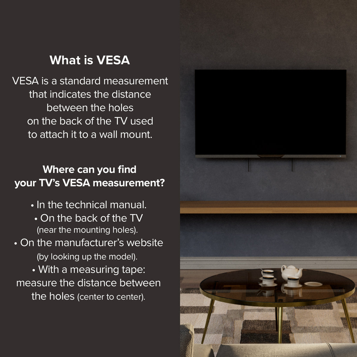 TITAN Support mural TV, TILT, 100", 80kg, VESA 600x600