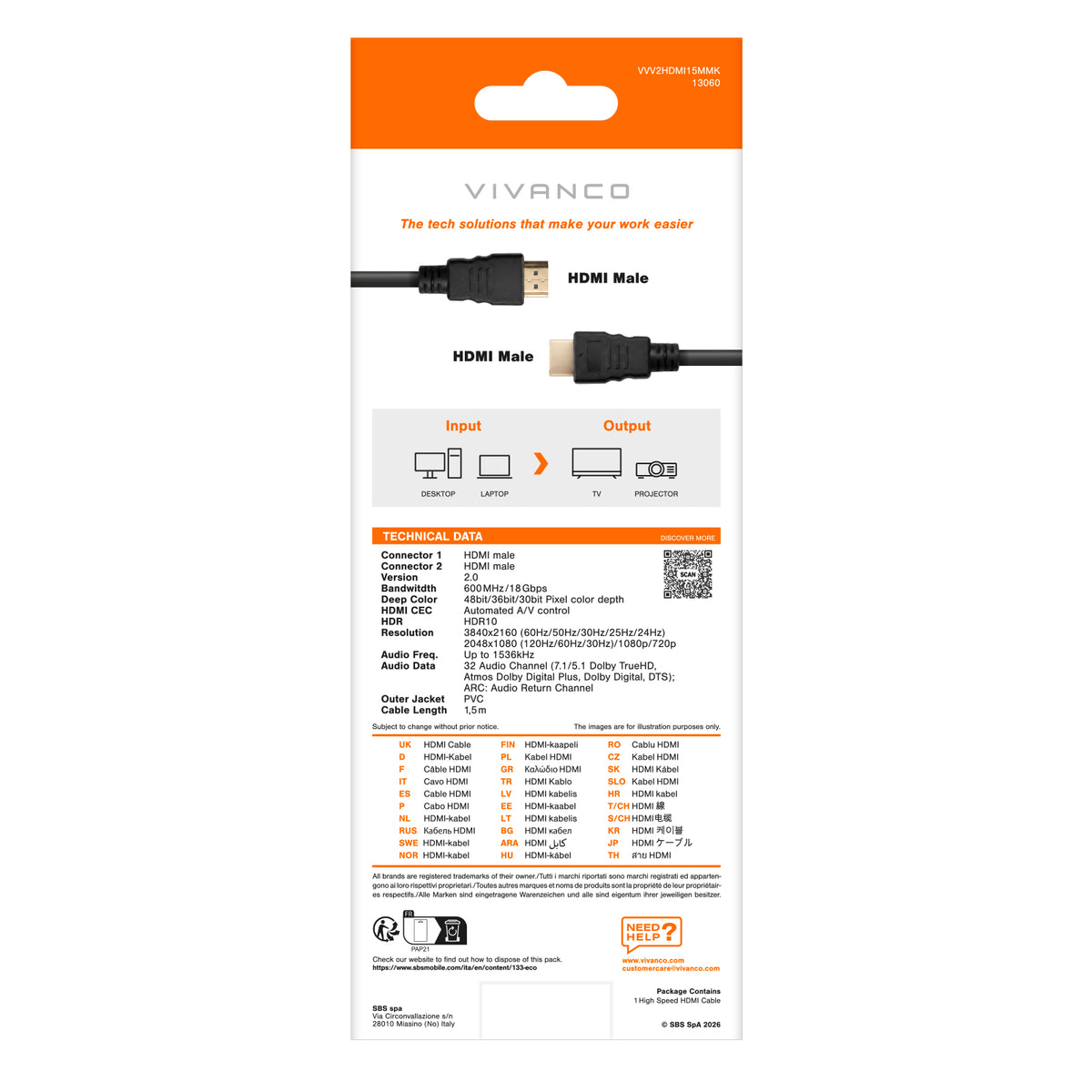 High-Speed-HDMI-Kabel mit Ethernet