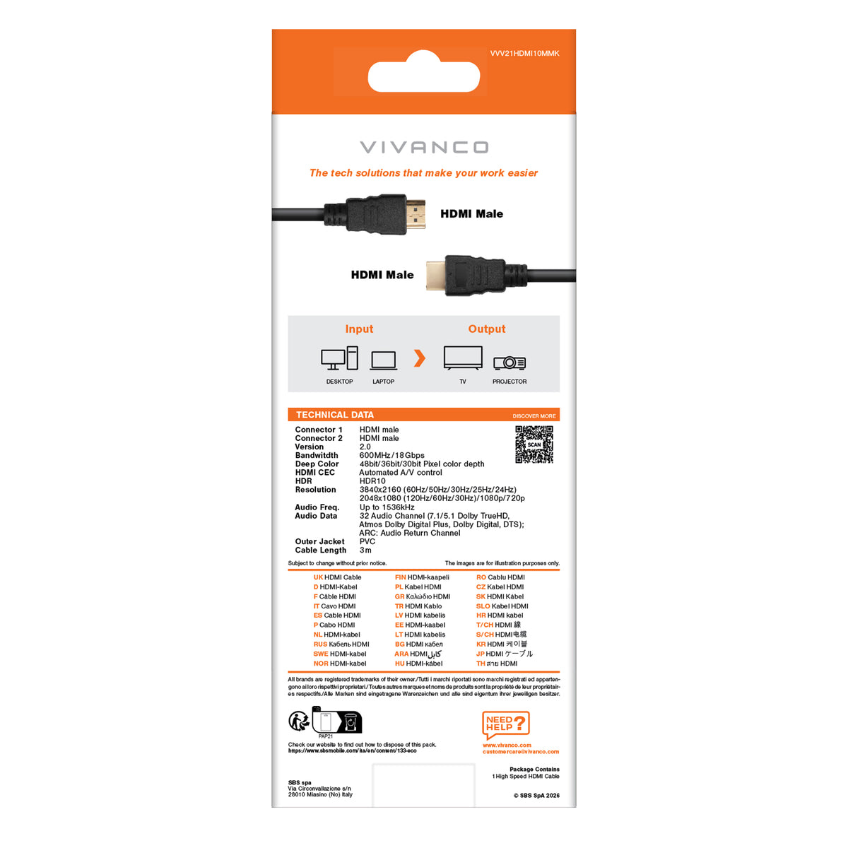 High Speed HDMI Cable with Ethernet