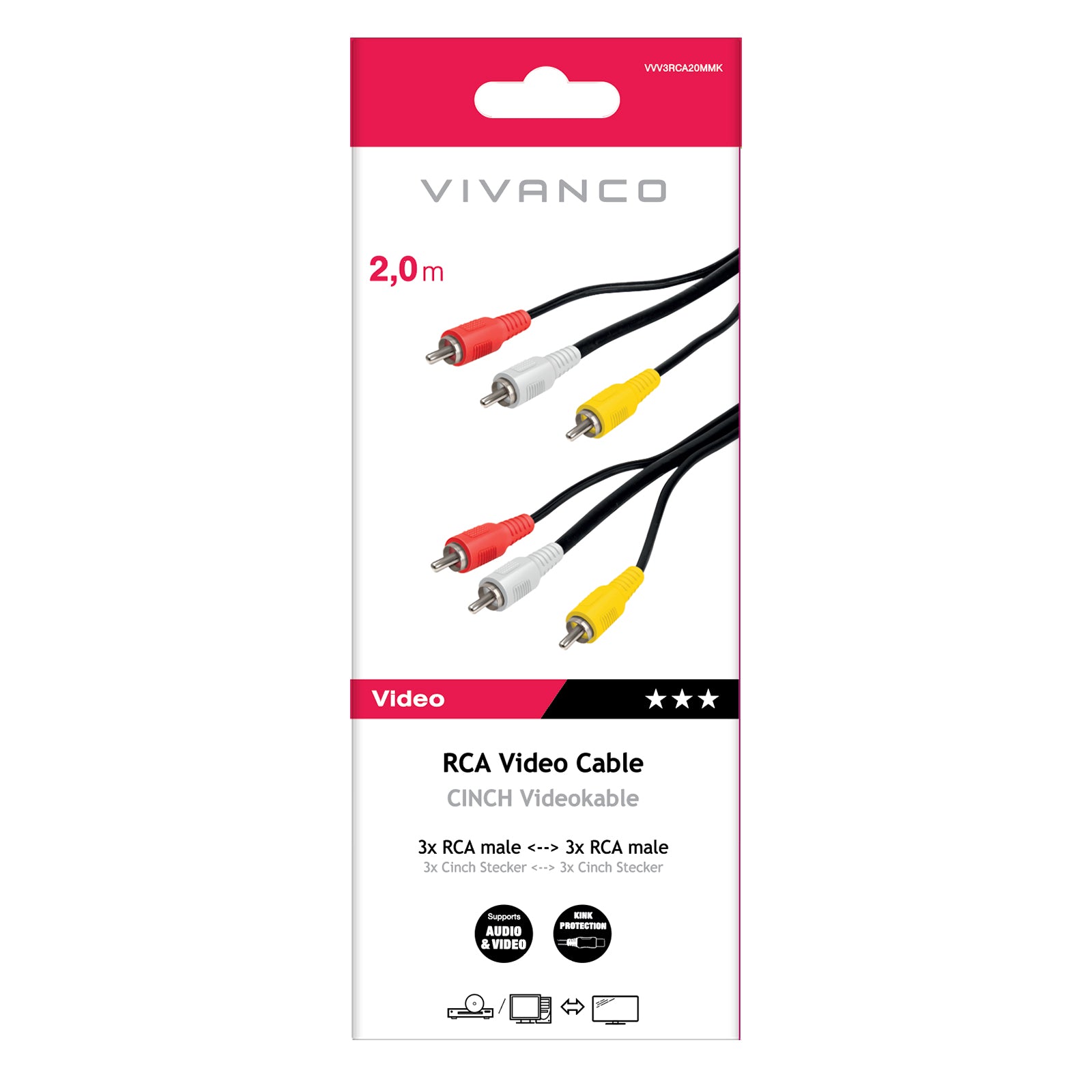 Cavo 3 RCA