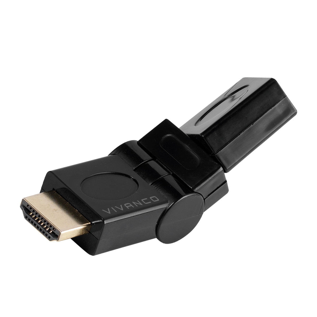 Adattatore 360° HDMI femmina a HDMI maschio con connettori dorati
