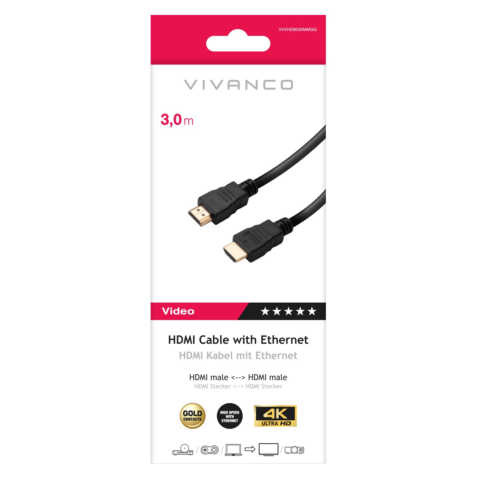 Cavo HDMI ad alta velocità con Ethernet