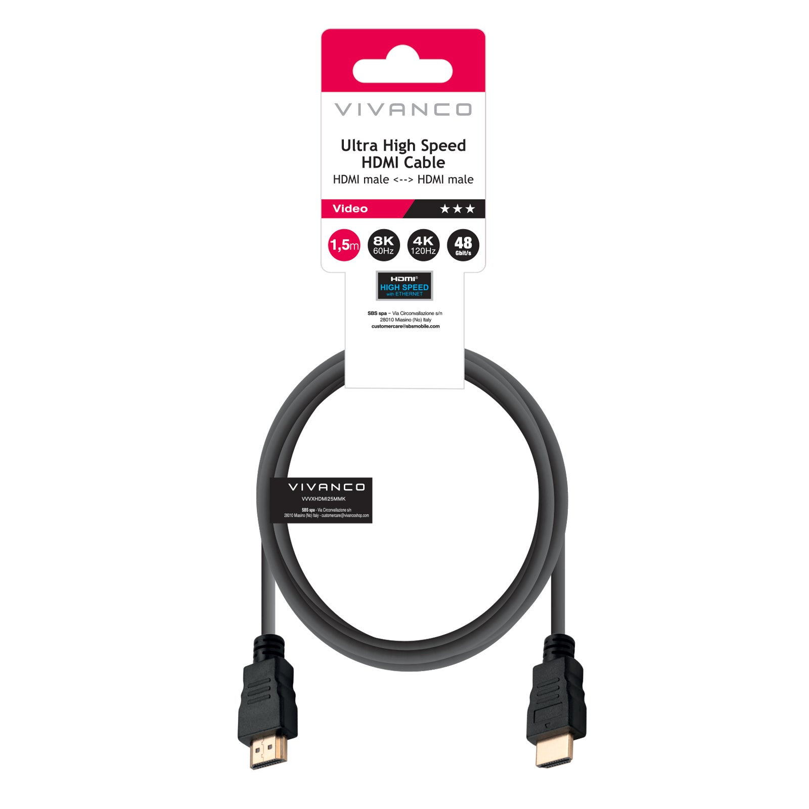 Cavo HDMI 2.1 per 8K