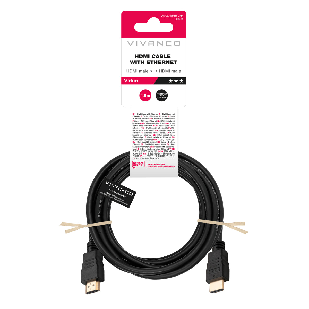 Cable HDMI versión 1.4 - Full HD