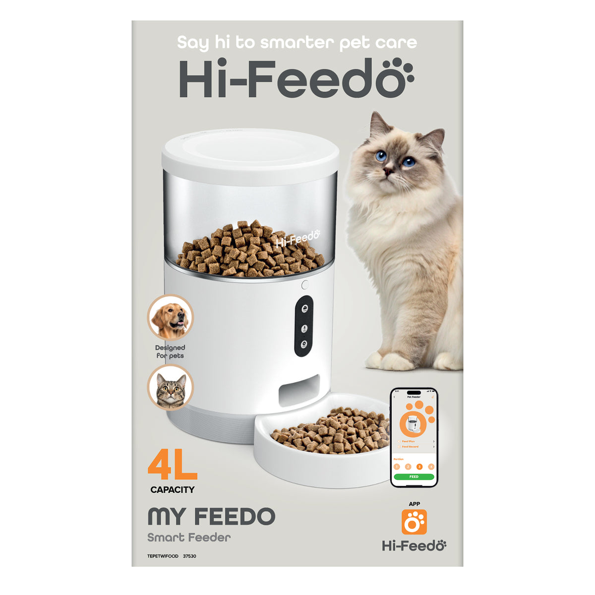 My Feedo ciotola smart 4L con Wi-Fi e microfono per animali domestici