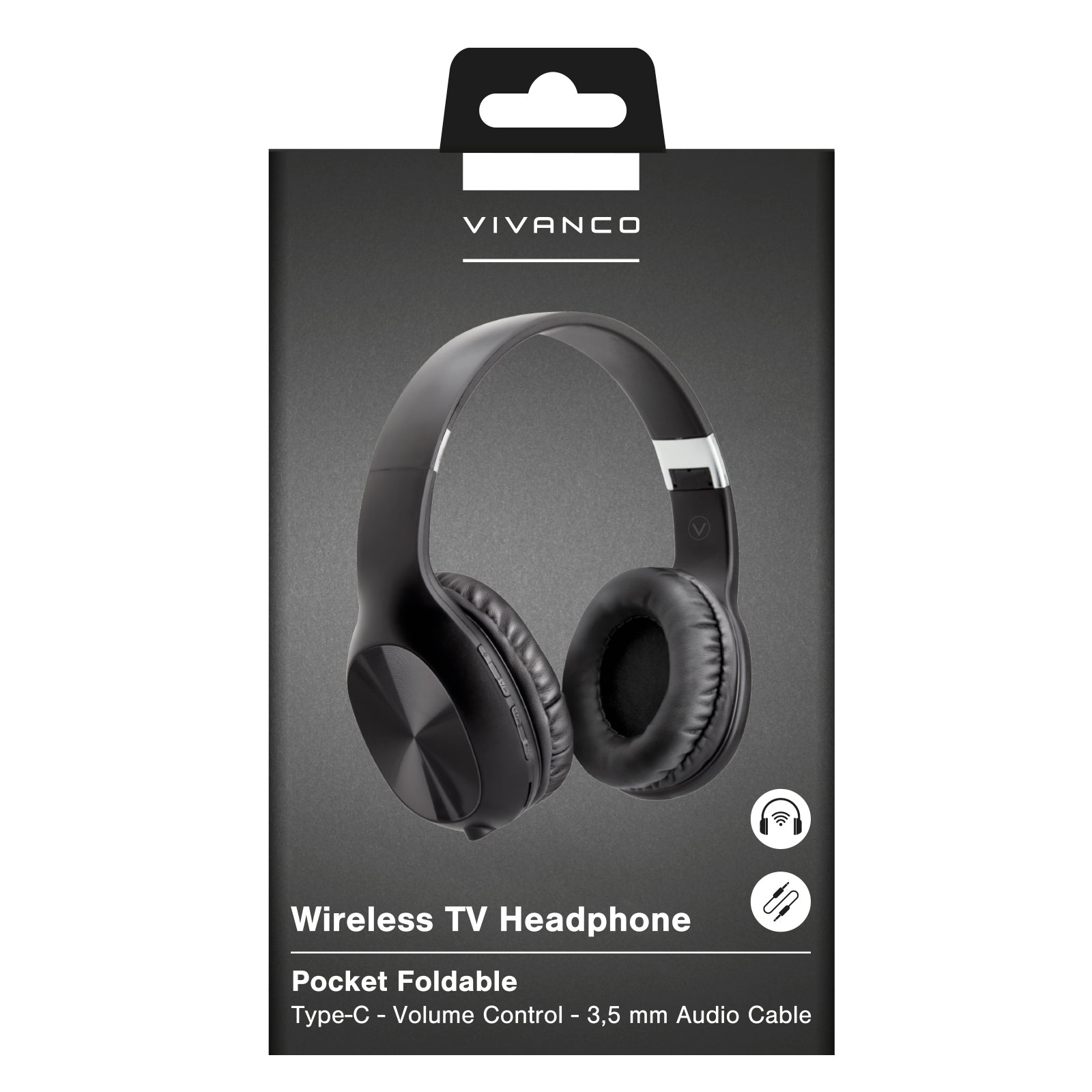 Cuffie tv wireless con adattatore Jack 3,5mm per audio senza fili