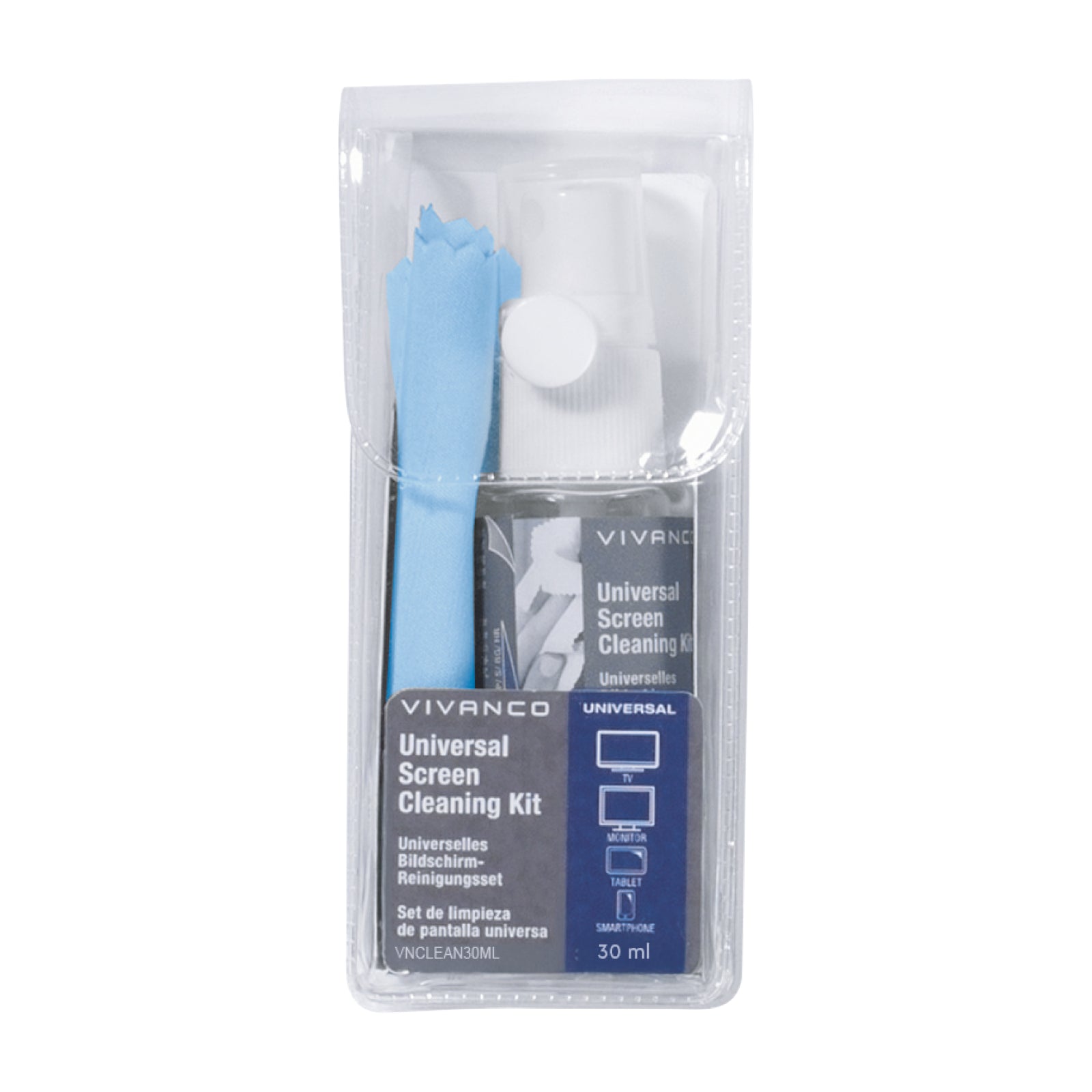 Set universale per la pulizia dello schermo, 30 ml