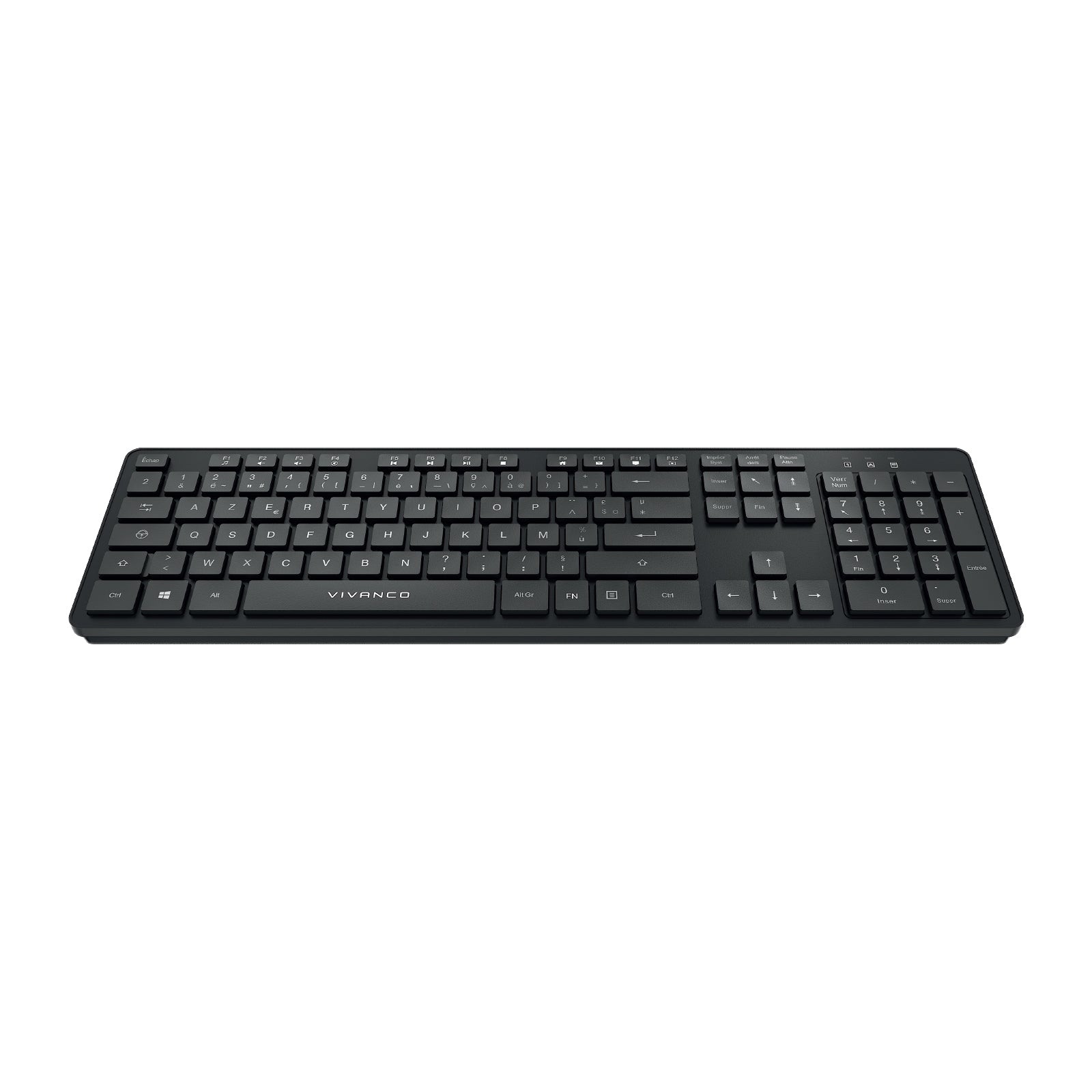 Tastiera ANSI wireless 104 tasti layout francese con ricevitore USB-A