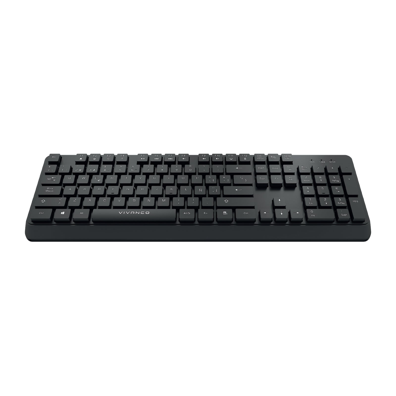 Tastiera ANSI, cablata con cavo 1,5 m USB-A, 104 tasti layout spagnolo