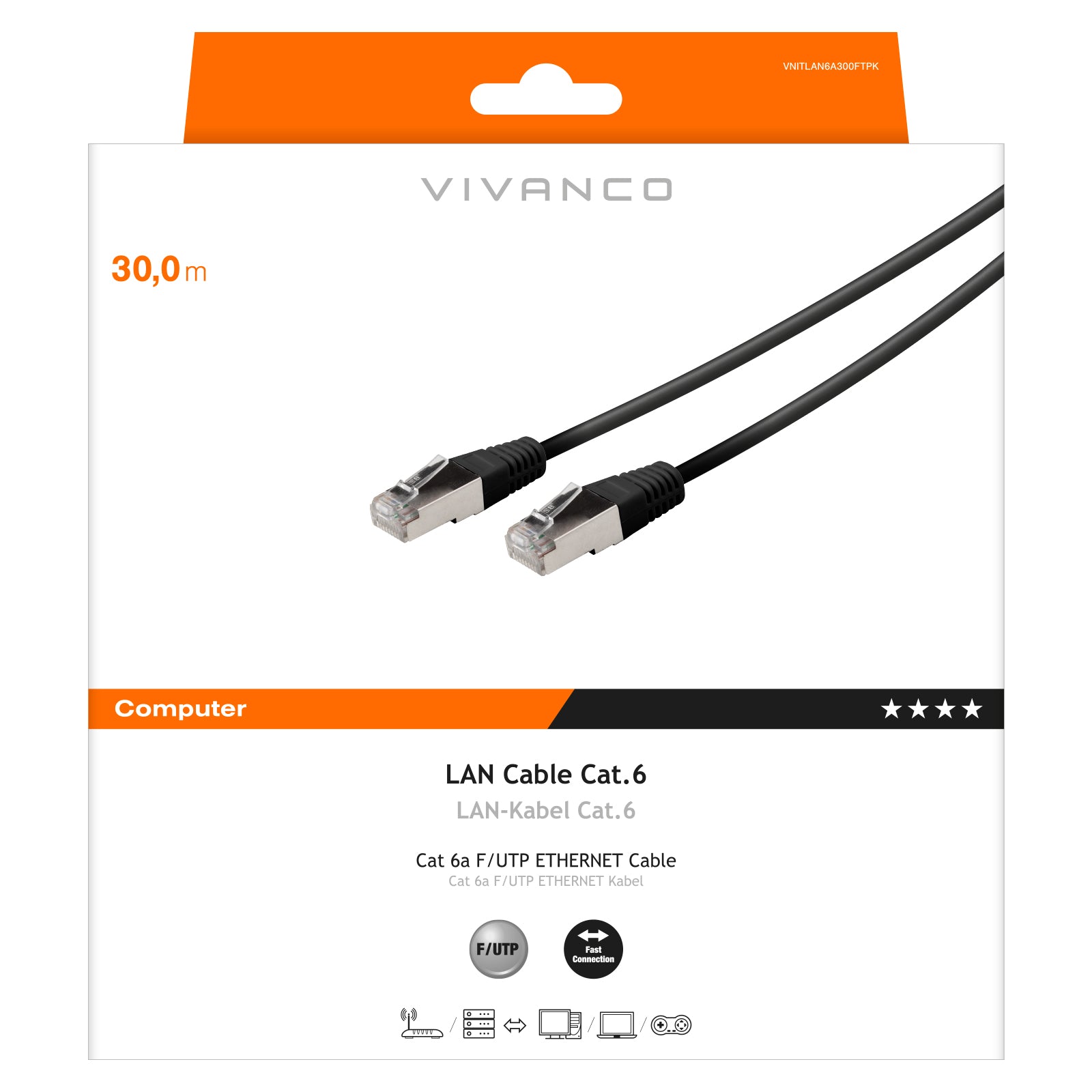 Cavo di rete S/FTP CAT 6a