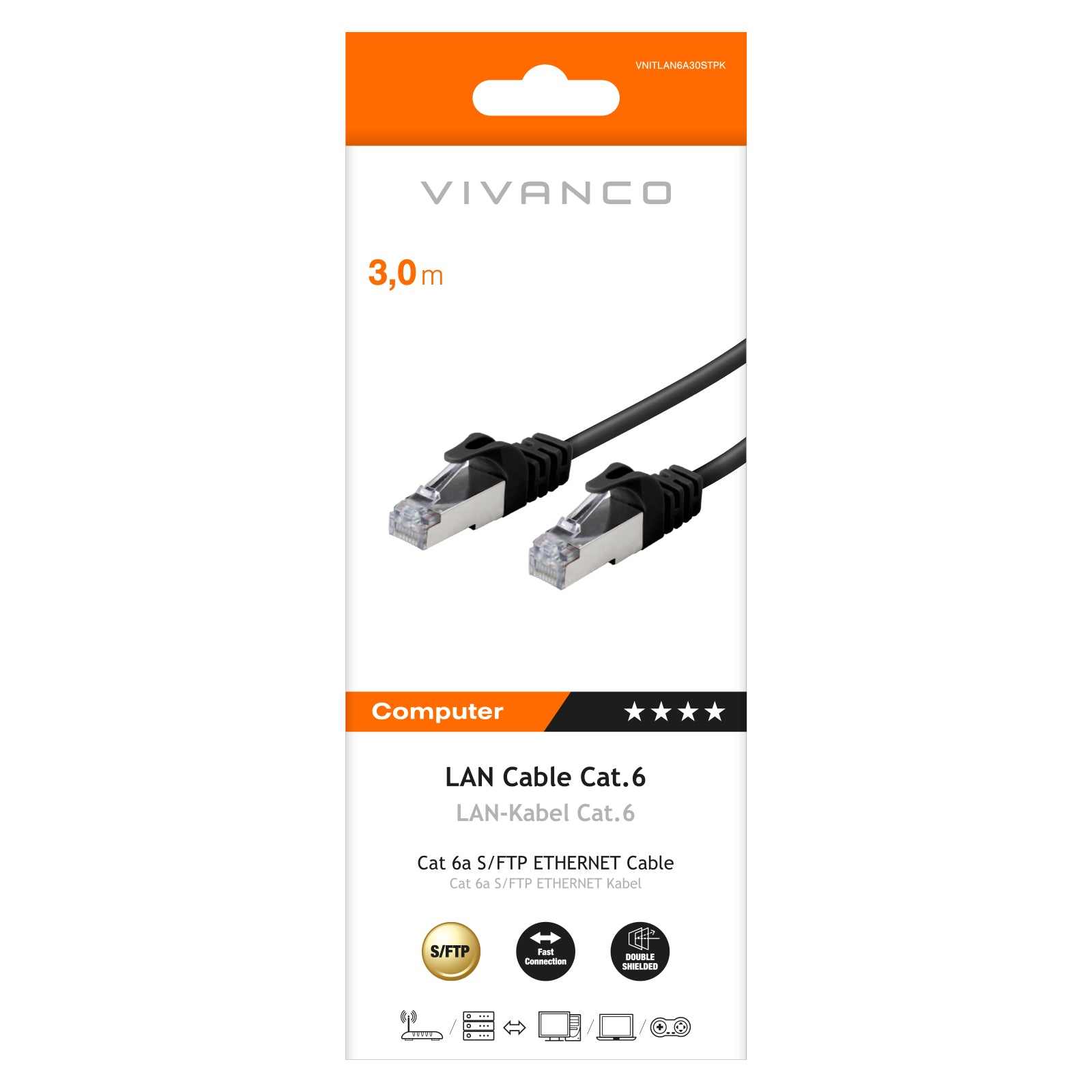 Cavo di rete S/FTP CAT 6a