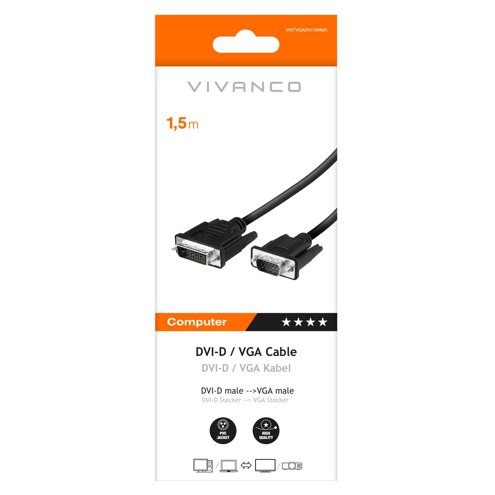 Cavo VGA/DVI-D