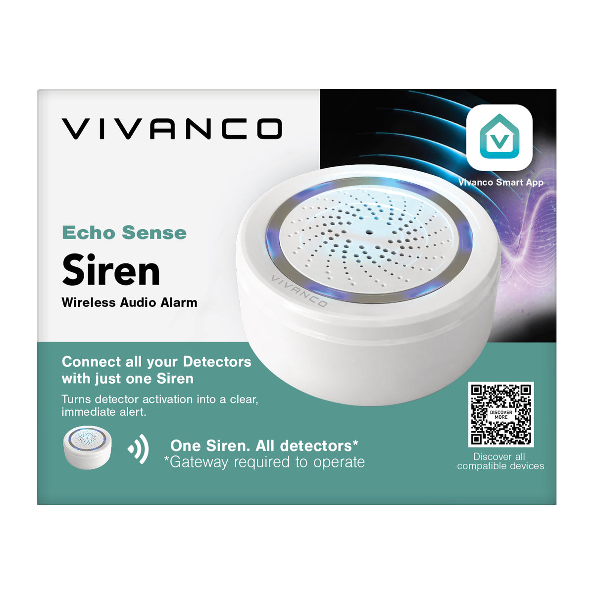 WLAN-Sirene mit 90-dB-Alarm