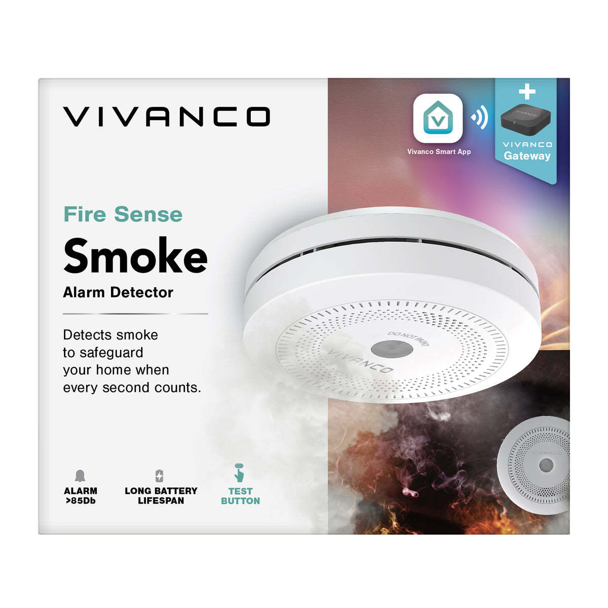 Rilevatore di fumo con sirena integrata