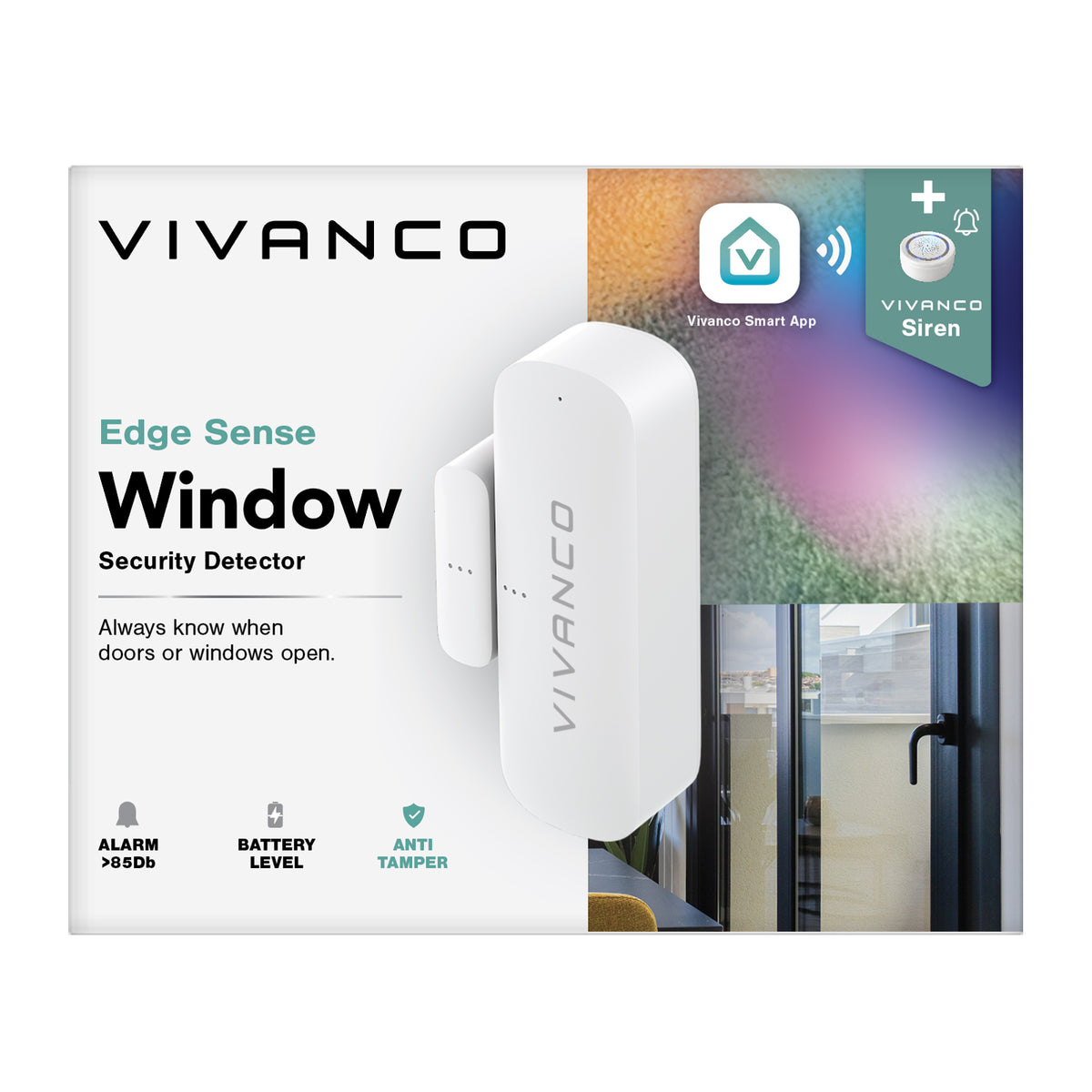 Tür- und Fenstersensor mit Öffnungserkennung