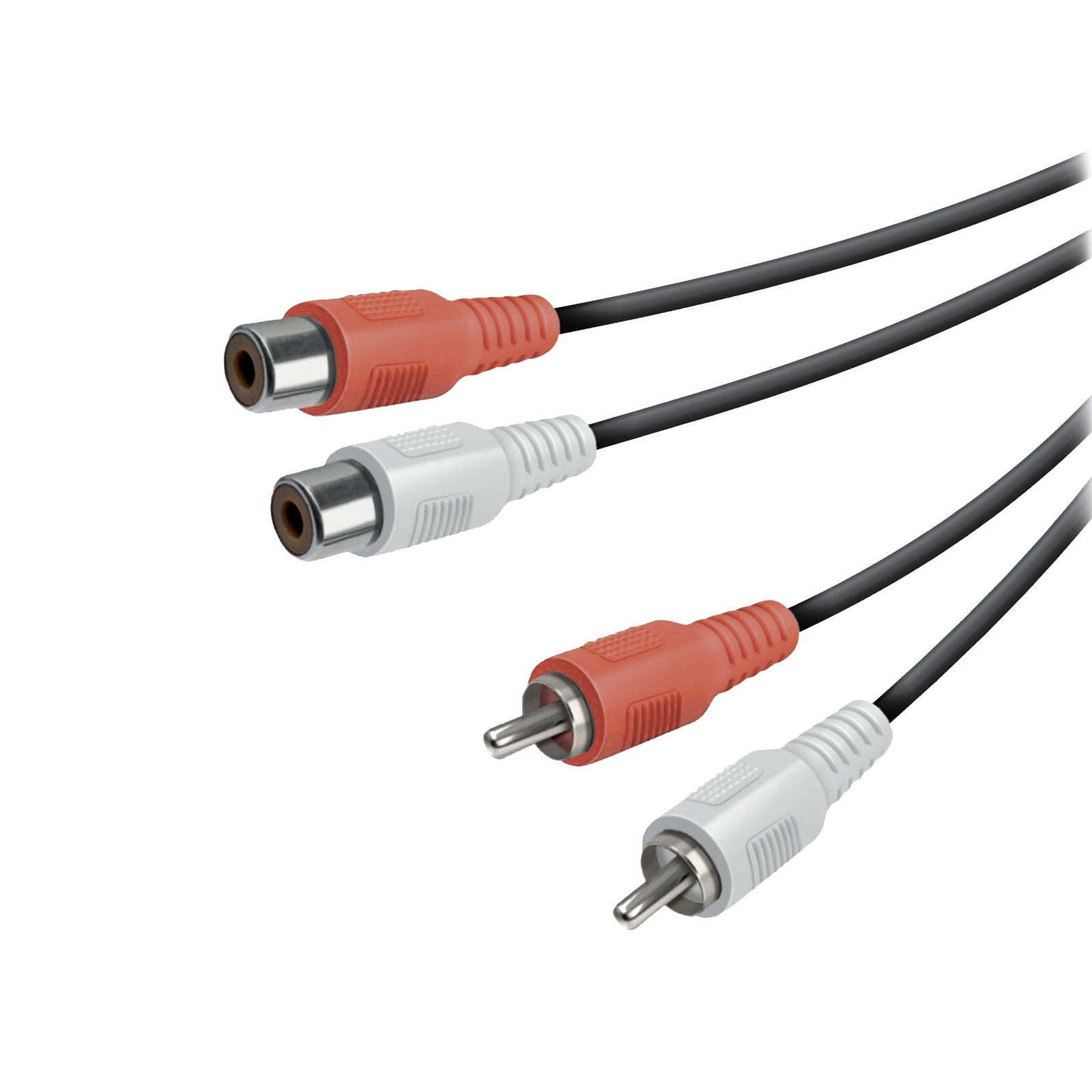 Cavo audio da 2 RCA maschio a 2 RCA femmina