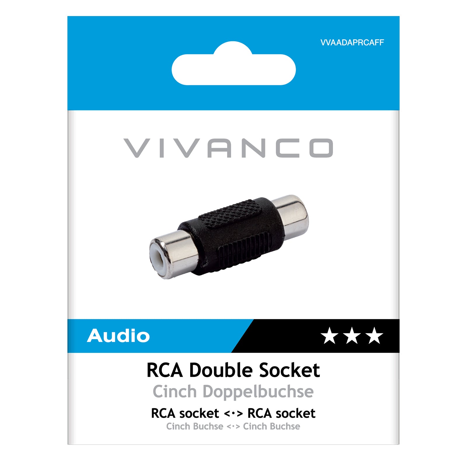 Adattatore audio RCA doppia presa