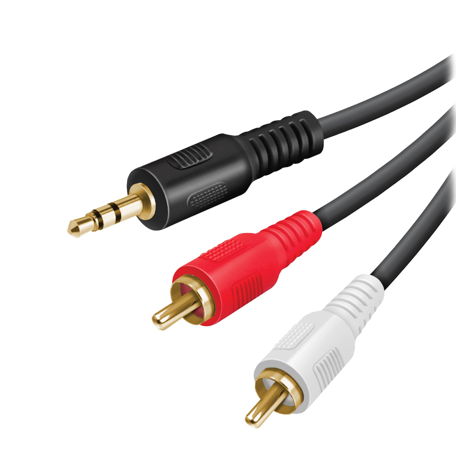 Cavo audio Jack 3,5 mm a 2 RCA maschio