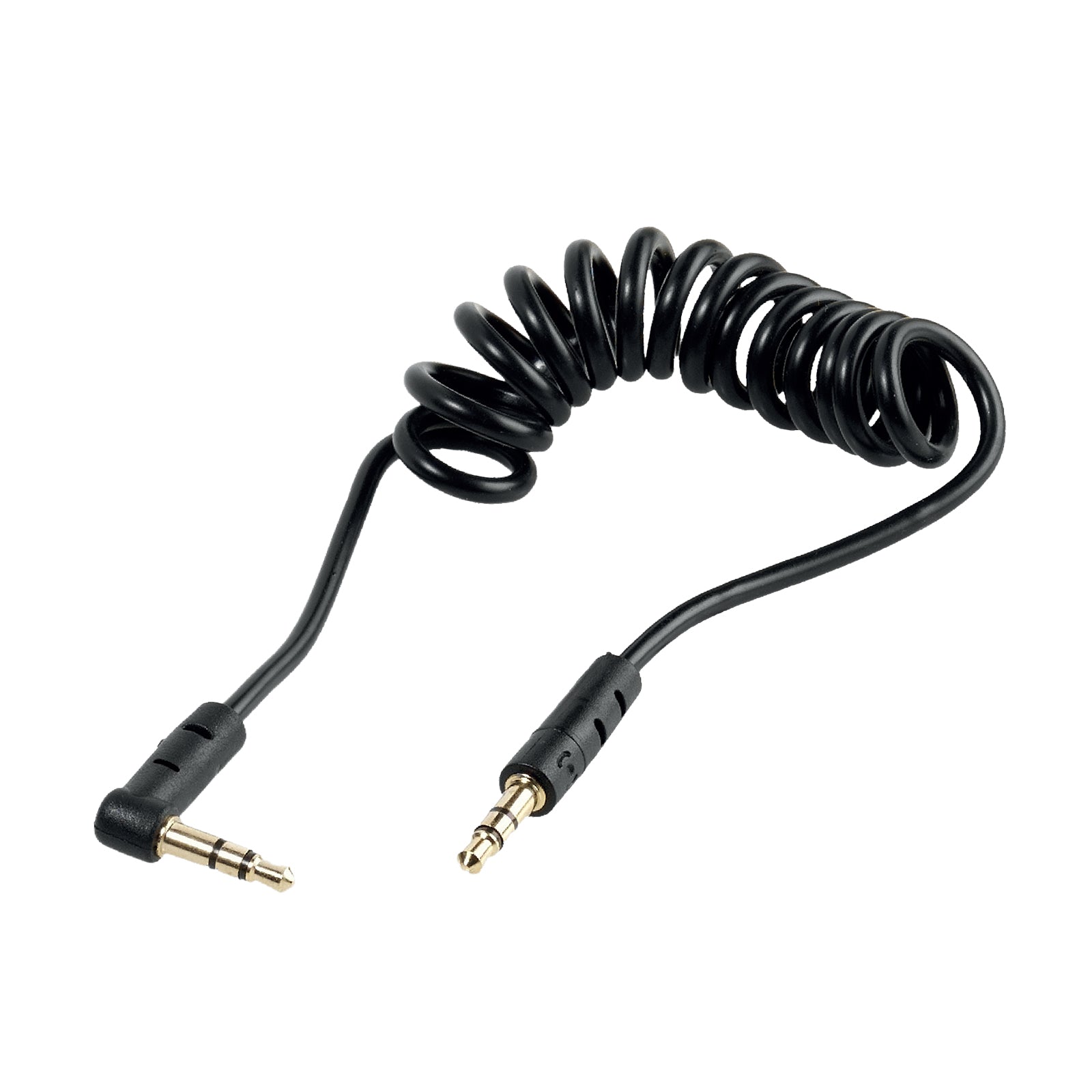 Cavo audio spiralato con Jack a 90°