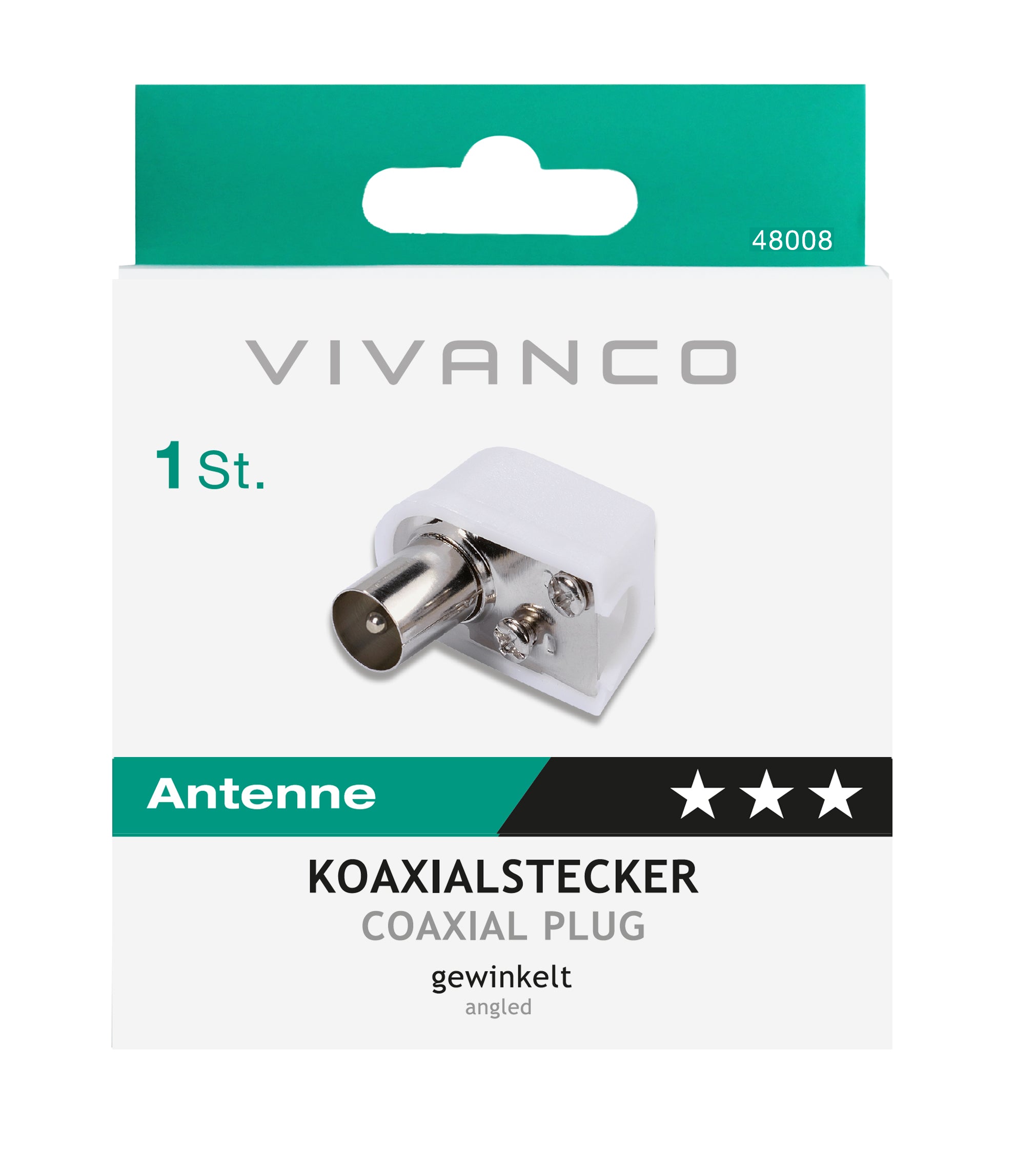 Connecteur coaxial coudé