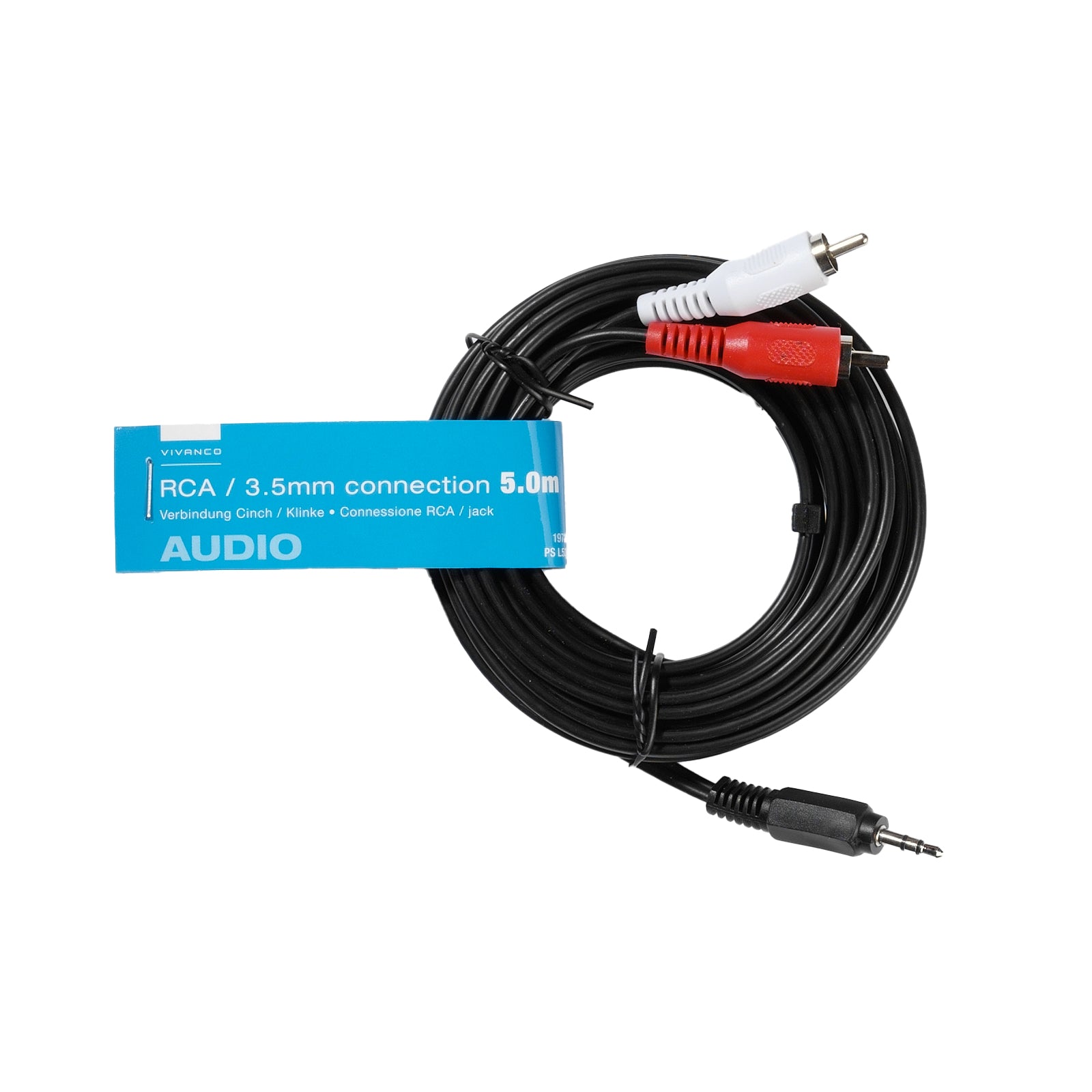 Cavo audio Jack 3,5 mm a 2 RCA maschio