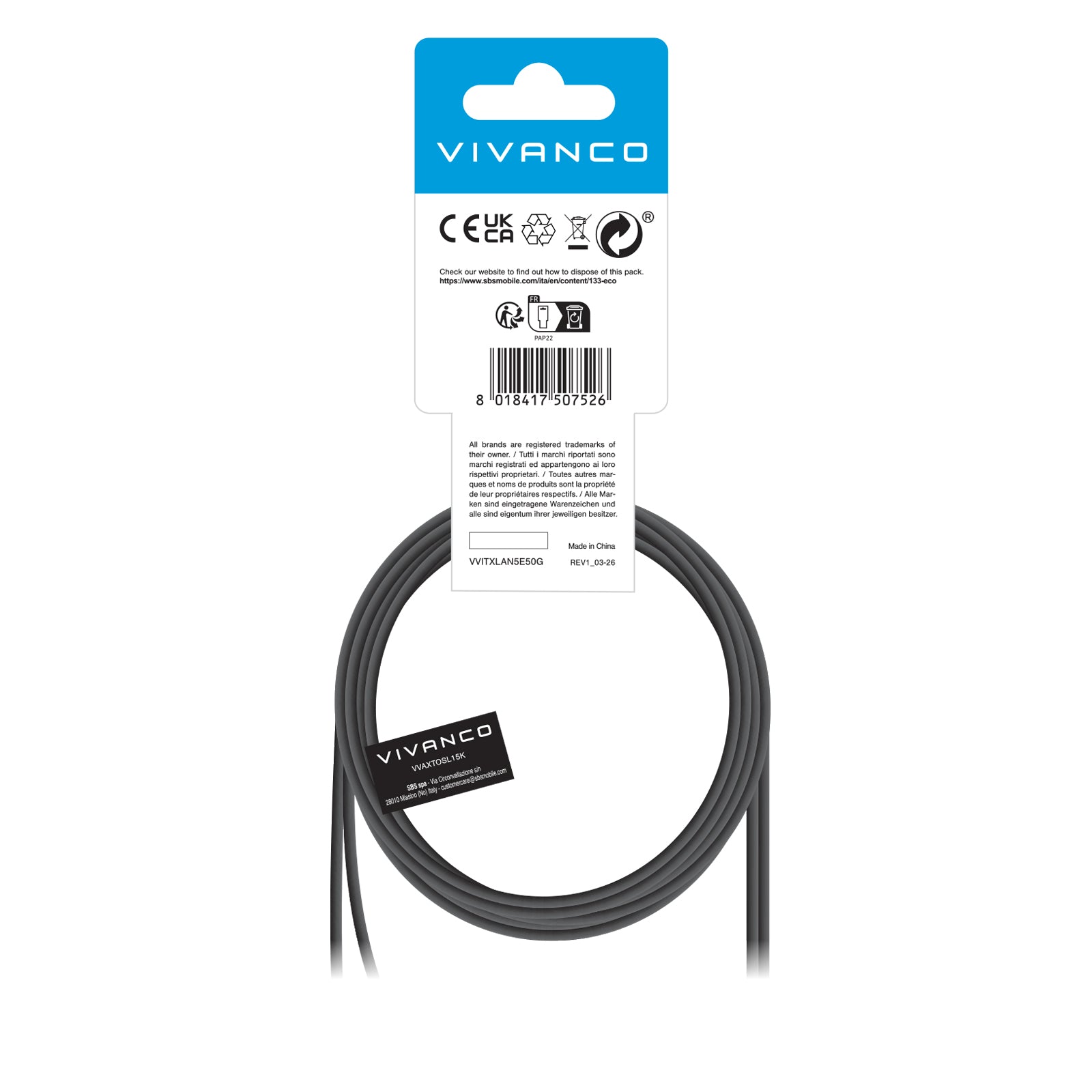 Cavo con connettori Toslink in fibra ottica