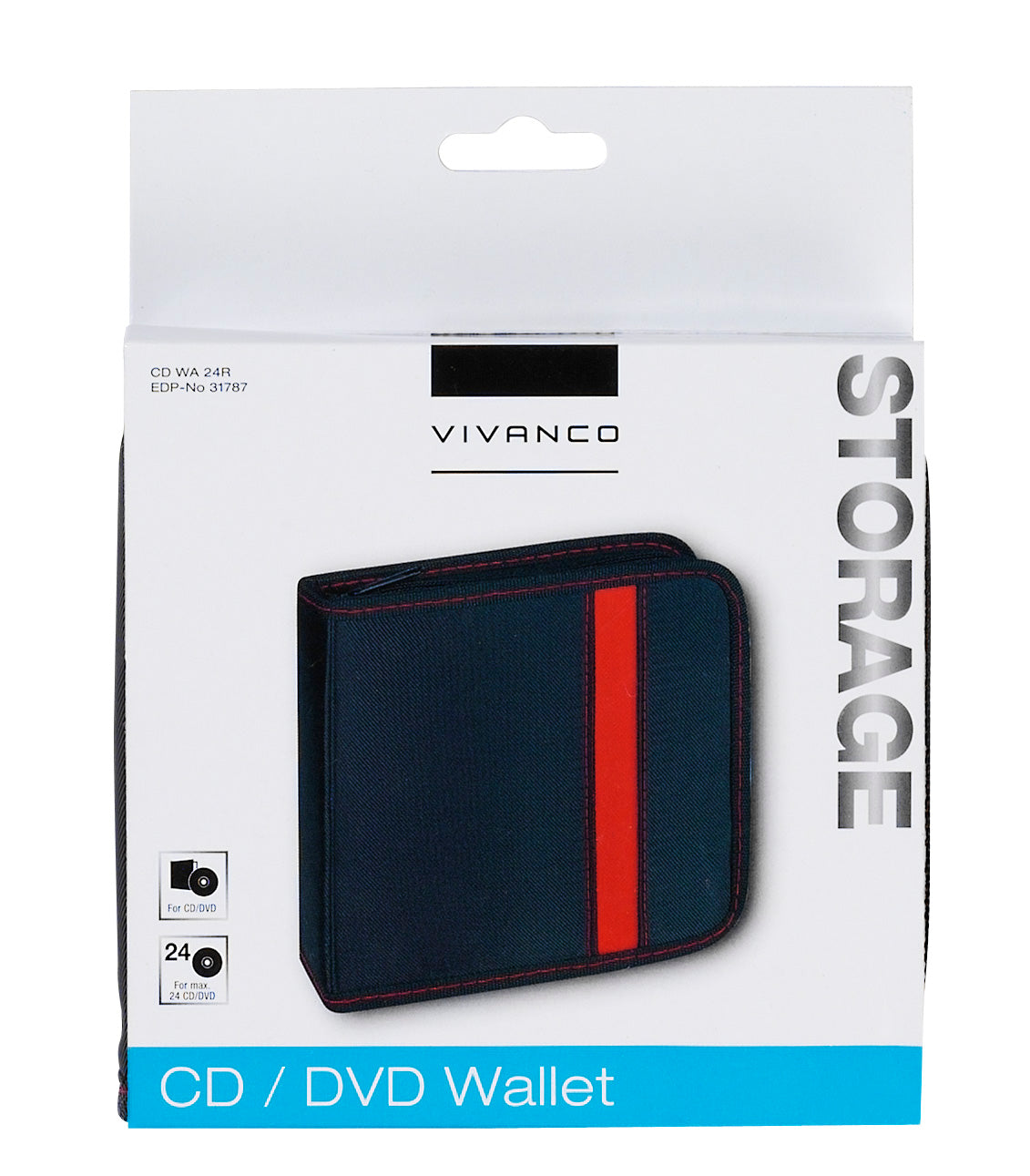 Custodia CD/DVD per 24 dischi